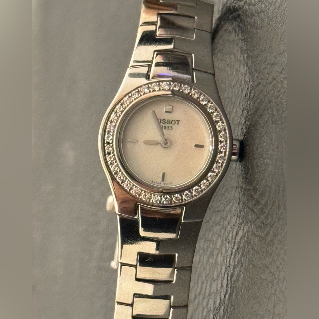 Tissot Mother Of Pearl Diamond Bezel Watch
